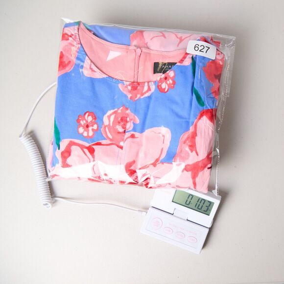 Tahari ASL Floral Midi Dress 14 A-Line Baby Shower Wedding Guest Vacation Resort - Picture 10 of 10